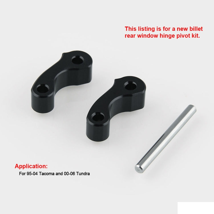 OT243 2 PCS Aluminum Alloy Window Latch Hinge Pivot for 95-04 Tacoma 00-06 Tundra Rear Quarter BL, OT243