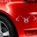 10 PCS Dual Funny Go Fishing Styling Reflective Car Sticker, Size: 25cm x 9.5cm, Fishing Styling 3