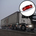 10 PCS DC 10-30V Car Truck Trailer Piranha 3-LED Side Marker Indicator Lights Bulb Lamp, Light Color: Red, 10 PCS Red Light
