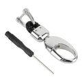 Car Metal Key Holder With Two Rings, Key Holder With Two Rings(Black)