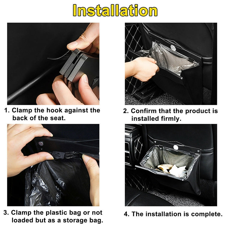 Car Multifunctional LED Design Hanging Folding Garbage Bin Storage Box