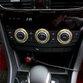 3 PCS Car Aluminum Air Conditioner Knob Case For ATENZA, For ATENZA(Gold), For ATENZA(Blue), For ATENZA(Red), For ATENZA(Silver)