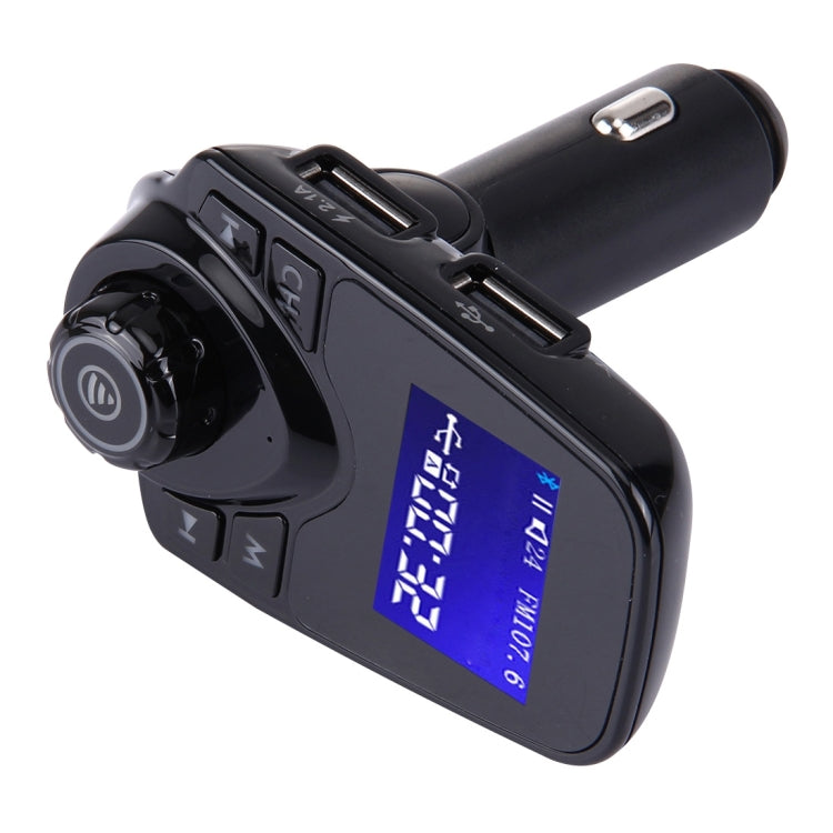 T11 Bluetooth FM Transmitter Car MP3 Player with LED Display, Support Double USB Charge & Handsfree & TF Card & U Disk Music Play Function, T11