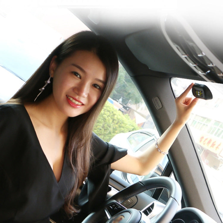 Universal Car Wireless Solar Energy TPMS Tire Pressure Alarm System External Tire Monitor, Tire Monitor 3