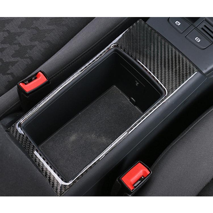 Car Carbon Fiber Storage Box Decorative Panel for Audi A3, Storage Box