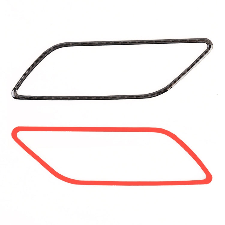 4 PCS Car Carbon Fiber Inner Armrest Decorative Frame for Audi A3, Inner Armrest