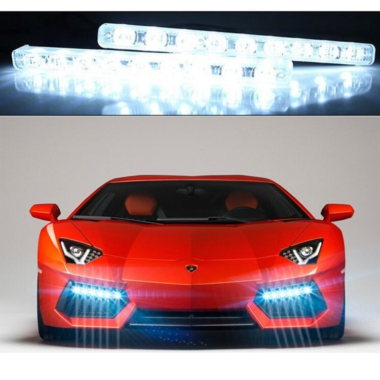 2 PCS LD-008 5730-9SMD 15W 1500 LM 7000K White Light  Daytime Running Light.DC 12V, White Light+15W 1500LM/7000K
