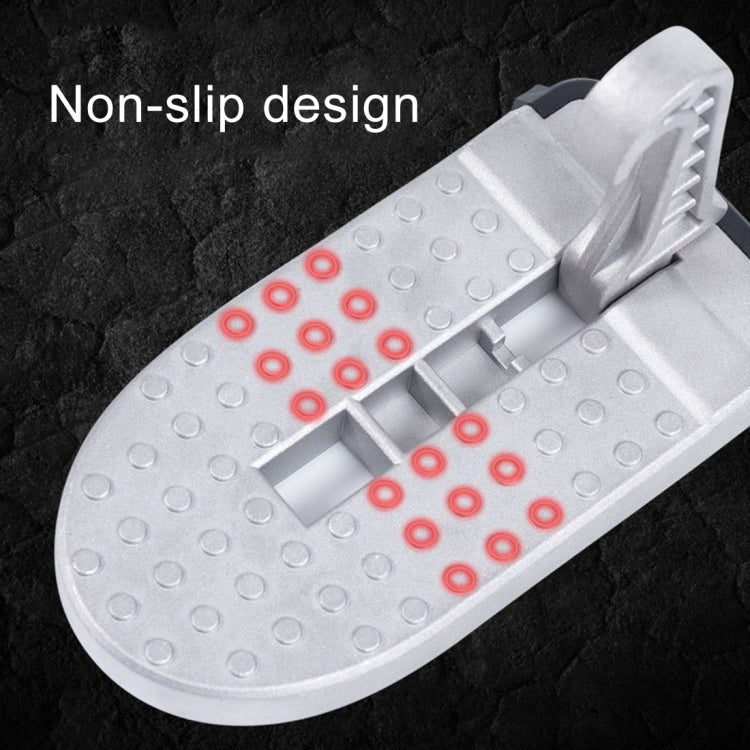 Multi-function Car Door Sill Step Pedals Pads, Pedals Pads (Silver)