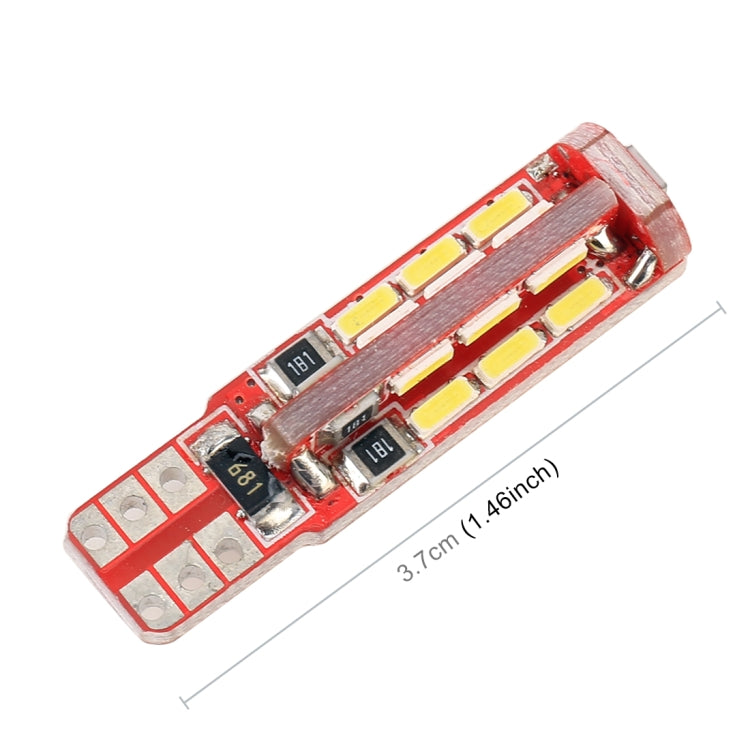 2 PCS T10 / W5W / 168 / 194 DC12V / 2.8W / 6000K / 200LM 27LEDs SMD-4014 Car Clearance Light, 27LEDs SMD-4014