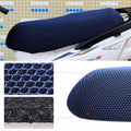 Waterproof Motorcycle Sun Protection Heat Insulation Seat Cover Prevent Bask In Seat Scooter Cushion Protect, Size: M, Length: 60-70cm; Width: 40-45cm, Size: M (Blue), Size: M (Black Red), Size: M (Black Blue), Size: M (Black)