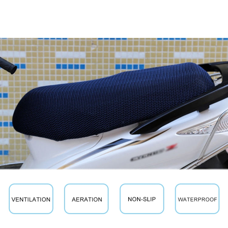 Waterproof Motorcycle Sun Protection Heat Insulation Seat Cover Prevent Bask In Seat Scooter Cushion Protect, Size: M, Length: 60-70cm; Width: 40-45cm, Size: M (Blue), Size: M (Black Red), Size: M (Black Blue), Size: M (Black)
