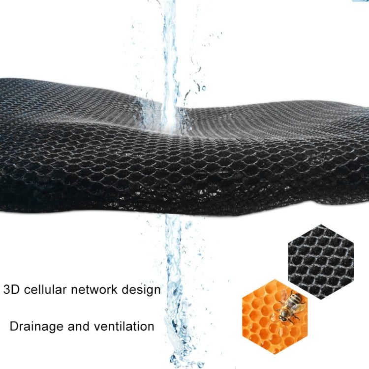 Motorcycle Breathable Sunscreen Double Layer 3D Honeycomb Small Hole Polyester Cushion Mesh, Size: S, Length: 70cm; Width: 50cm, Size: S