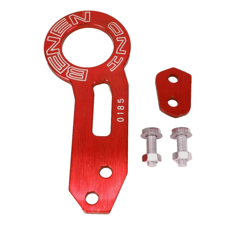 Benen Aluminum Alloy Rear Tow Towing Hook Trailer Ring for Universal Car Auto with Two Screw Holes, Red, Silver, Blue, Black, Gold, Purple