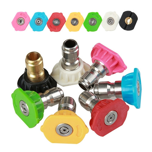 High Pressure Car Wash Gun Jet Nozzle Washer Accessories, Nozzle Angle: 0 Degree Big Hole, Blue, Nozzle Angle: 0 Degree Big Hole, Blue