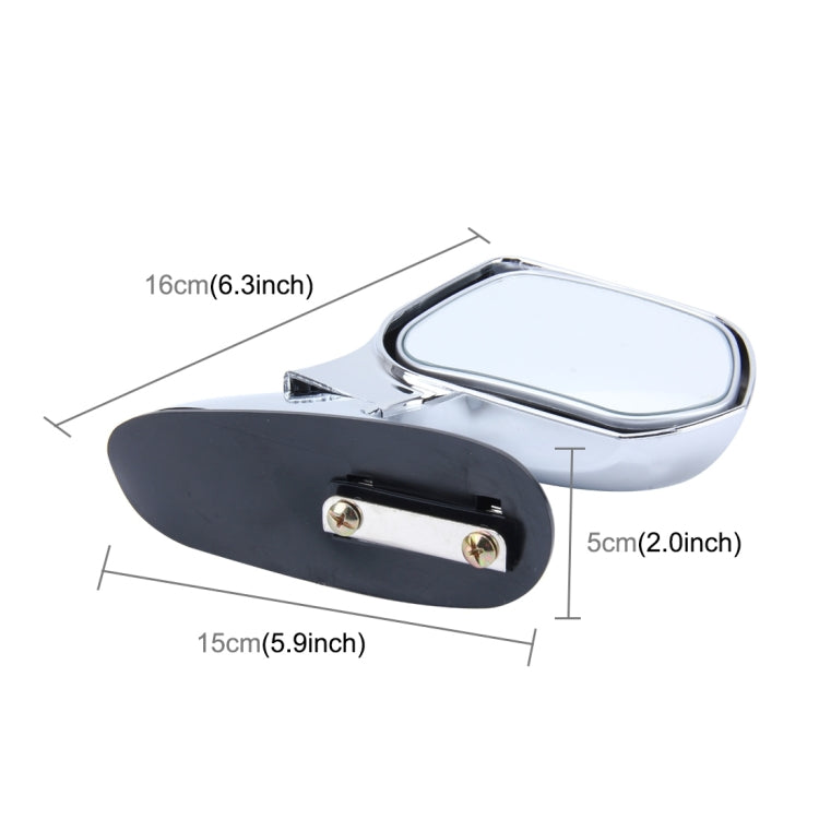 3R-105R 360 Degree Rotatable Right Side Assistant Mirror for Auto Car, 3R-105R(Silver), 3R-105R(Black)