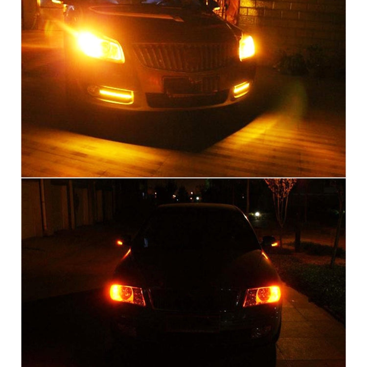 2 PCS T10 DC12V / 2.2W / 6000K / 160LM Car Auto Turn Lights / Running Lights (Turn: Yellow Light; Running: White Light), DC12V / 2.2W / 6000K / 160LM