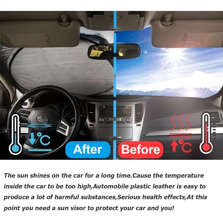 General Purpose Poncho Car Sun Visor Before The File, Size: 150cm x70cm, 150x70cm