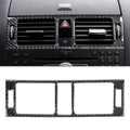 Car Dashboard Air Conditioning Frame Carbon Fiber Decorative Sticker for Mercedes-Benz W204 2007-2013, Dashboard Air Conditioning Frame