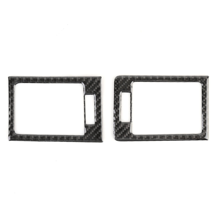 2 PCS Car Dashboard  Right and Left Air Outlet Frame Carbon Fiber Decorative Sticker for Mercedes-Benz W204 2007-2013, Dashboard Right and Left Air Outlet Frame