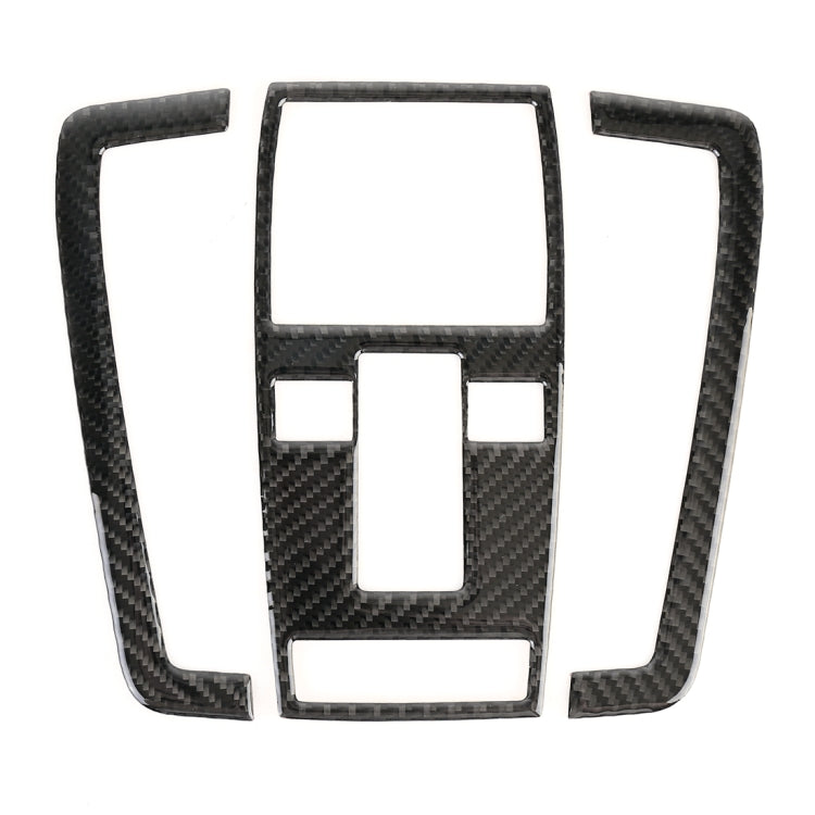3 PCS Car Front Dome Light Panel Carbon Fiber Decorative Sticker for Mercedes-Benz W204 2007-2013, Front Dome Light Panel
