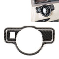 3 PCS Car Headlight Switch Panel Carbon Fiber Decorative Sticker for Mercedes-Benz W204 2007-2013, Headlight Switch Panel