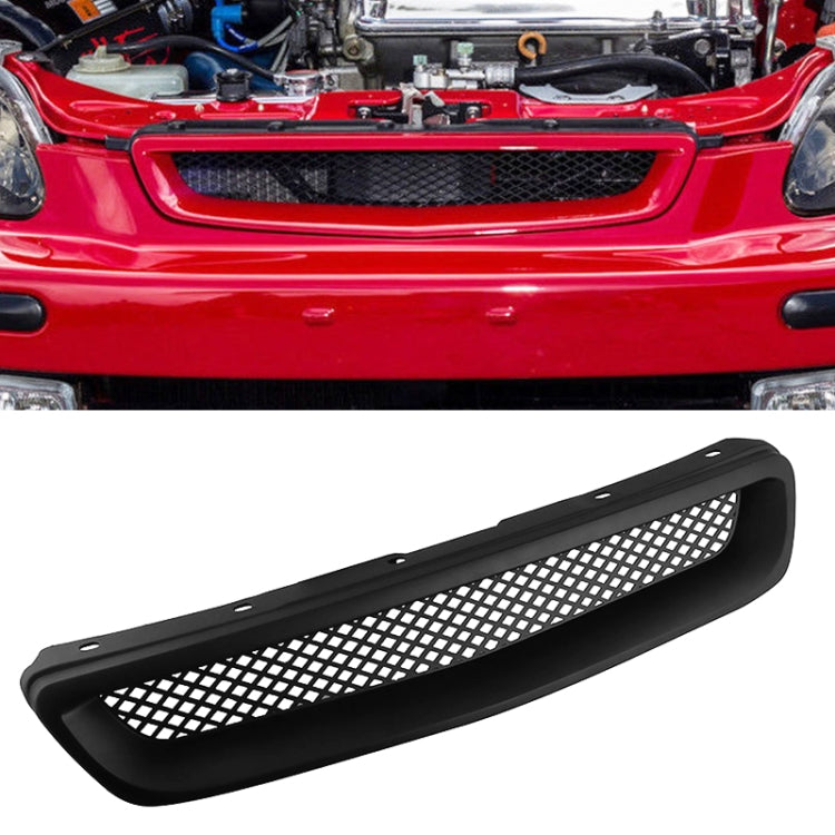 Car Front Racing Front Grille Grid ABS Insect Net for Honda Civic 1996-1998, For Honda Civic 1996-1998