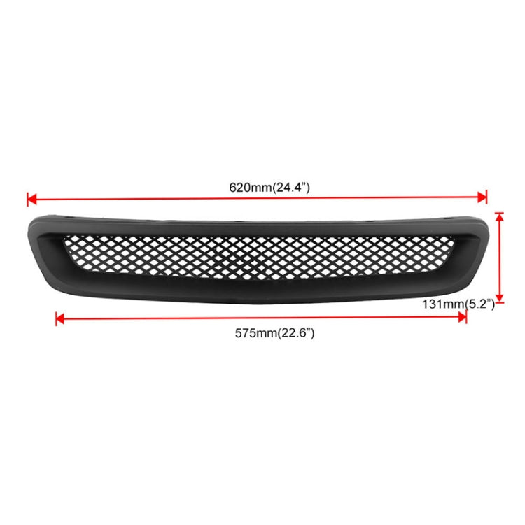 Car Front Racing Front Grille Grid ABS Insect Net for Honda Civic 1996-1998, For Honda Civic 1996-1998