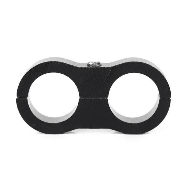 AN8 Automotive 2-hole High Pressure Tubing Fixing Clip Car Tubing Clamp Aluminum Alloy Clip Tubing Separator, Random Color Delivery, AN8