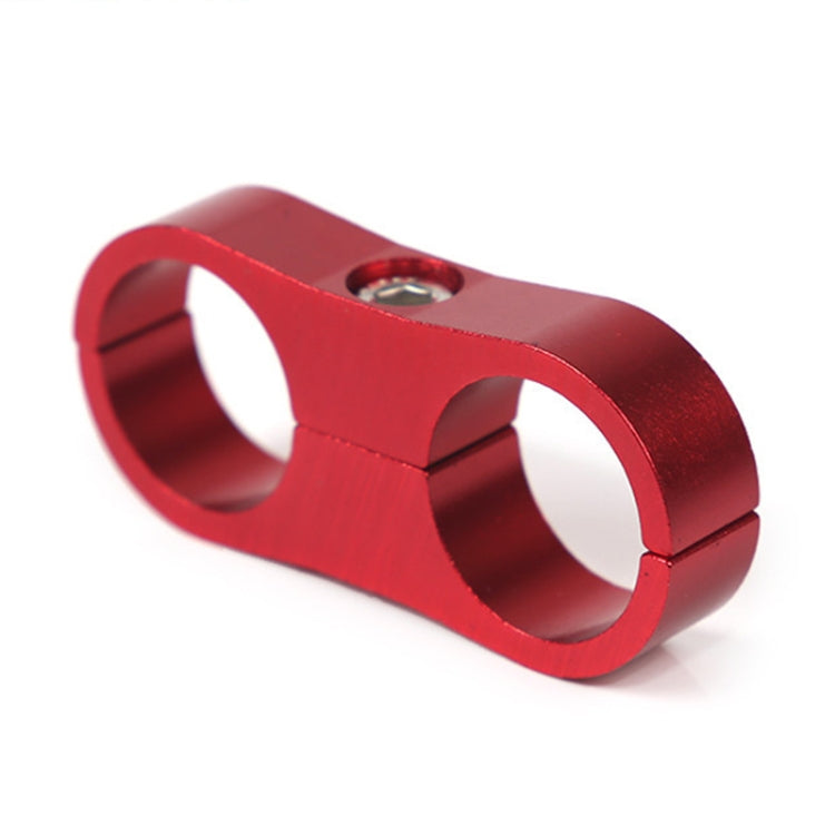 AN10 Automotive 2-hole High Pressure Tubing Fixing Clip Car Tubing Clamp Aluminum Alloy Clip Tubing Separator, Random Color Delivery, AN10