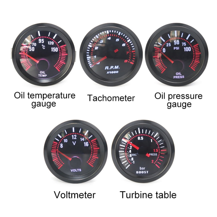 52mm 12V Universal Car Modified Bar Boost Gauge, Bar Boost Gauge