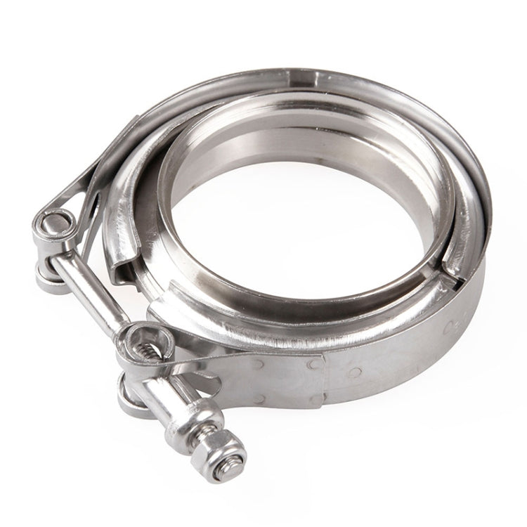 2.5 inch Car Turbo Exhaust Downpipe V-Band Clamp Stainless Steel 304 Flange Clamp, 2.5 inch V-Band Clamp