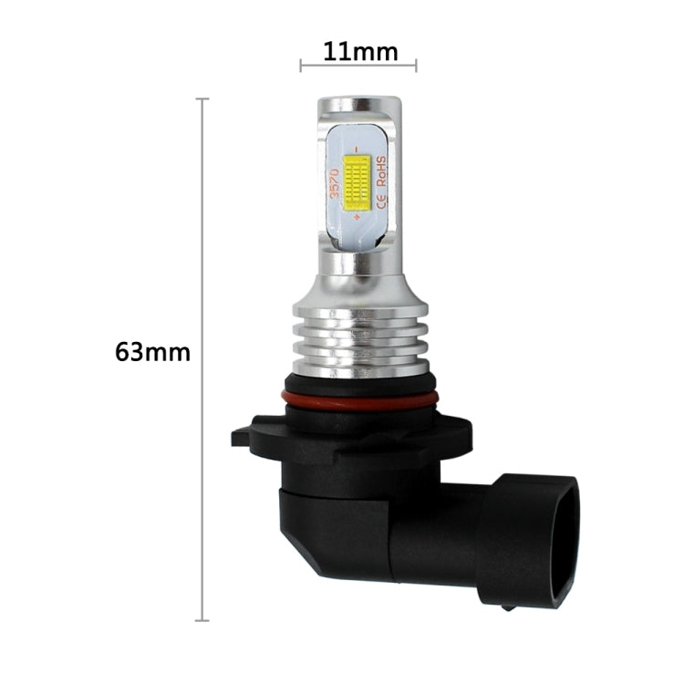 2 PCS 9006 HB4 72W 1000LM 6000-6500K Super Bright White Light Car Fog LED Bulbs, DC 12-24V, 9006 HB4, 9006/HB4