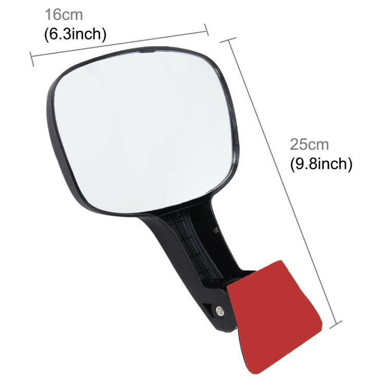 Car Rear Seat Rearview Mirror Back Row Rear View Mirror Children Observed Interior Mirror, 3R-082(Black)