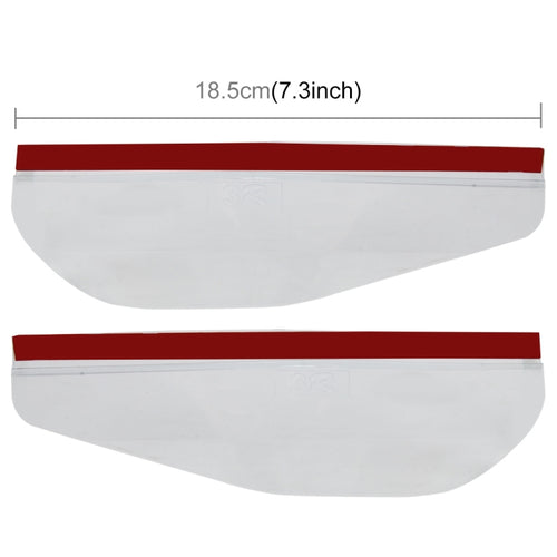 1 Pair Car Rearview Mirror Rain Blades Car Back Mirror Eyebrow Rain Cover Car Rearview Mirror Eyebrow Covers Flexible Protection Rainproof Decoration Accessories, 3R-2101