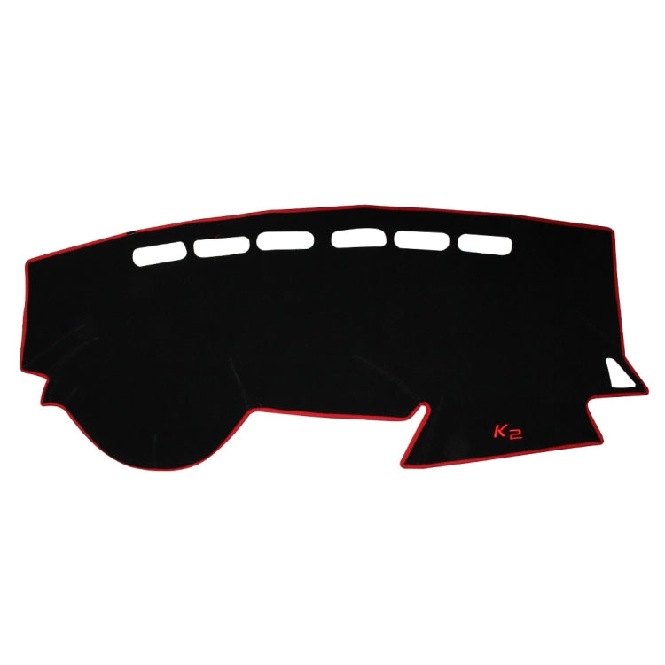 Left-hand Drive Car Light Instrument Panel Sunscreen Dashboard Mats Cover for Kia K2, Please Note Model and Year, For Kia