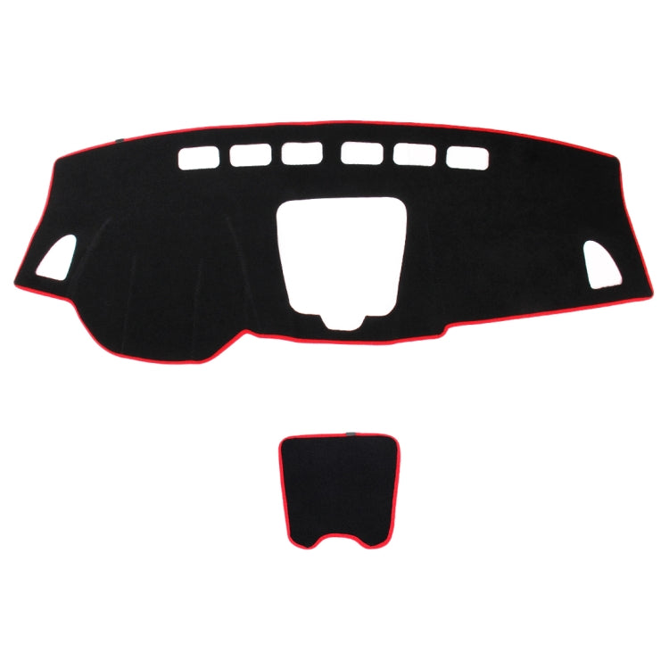 Left-hand Drive Car Light Instrument Panel Sunscreen Dark Mats Cover for Venucia B50 / R50, For Venucia