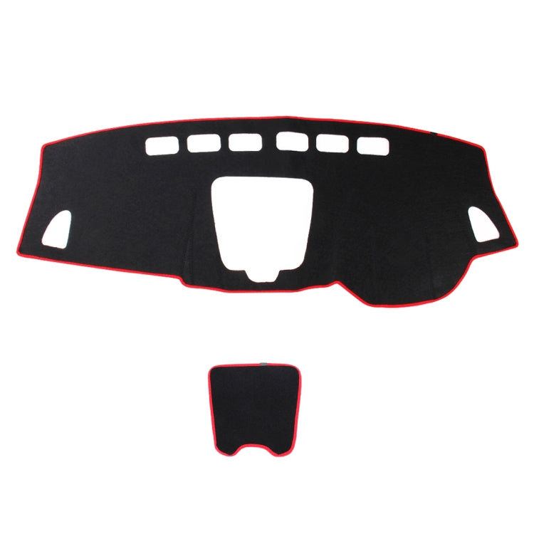 Left-hand Drive Car Light Instrument Panel Sunscreen Dark Mats Cover for Venucia B50 / R50, For Venucia