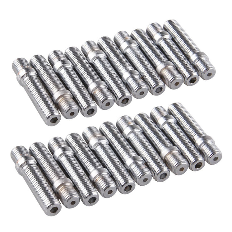 20 PCS 5.8cm Universal Car Modification Extended Wheels Stud Conversion M12x1.5 to M12x1.5 Screw Adapter LN032 LN033 LN044, 5.8cm M12x1.5 to M12x1.5