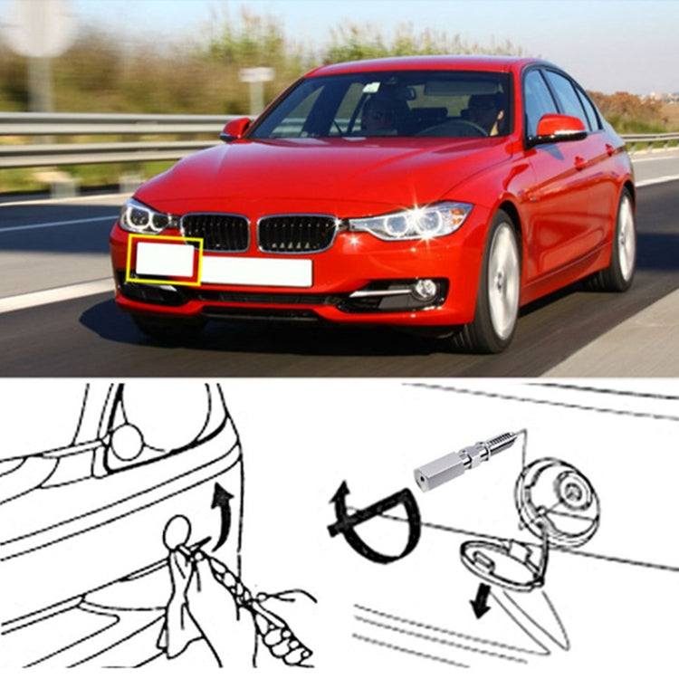 Car Front Bumper Tow Hook License Plate Mounting Bracket Holder for Audi A4, For Audi A4