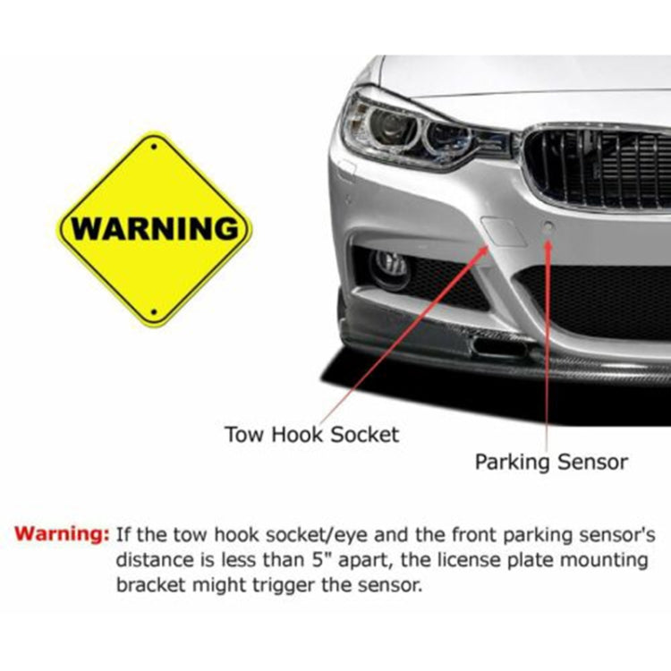 Car Front Bumper Tow Hook License Plate Mounting Bracket Holder for Mercedes-Benz 2008, For Mercedes-Benz 2008
