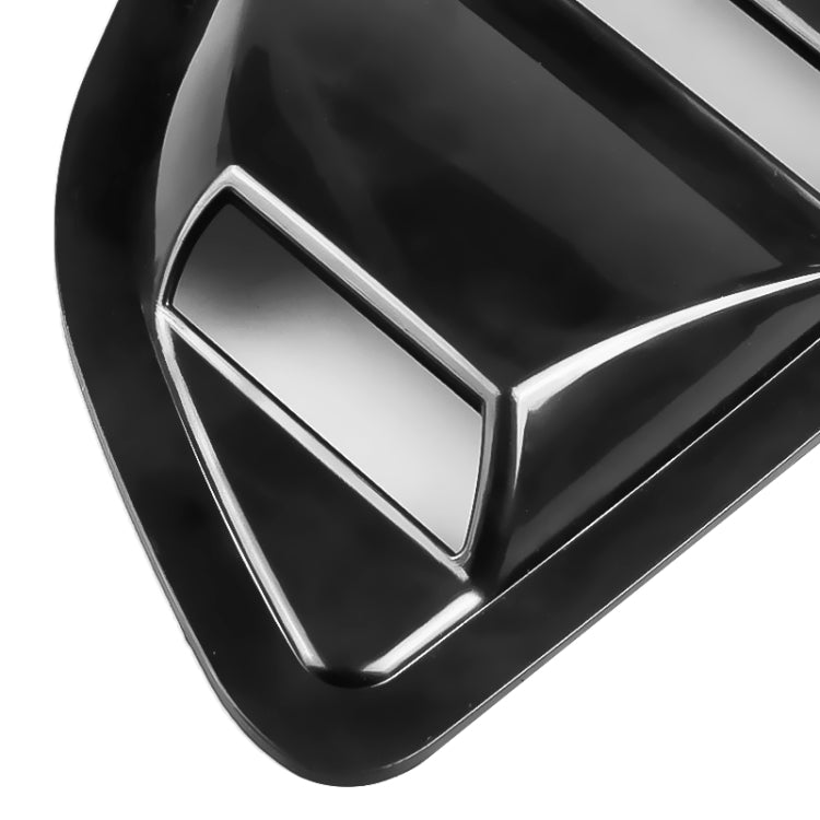 2 PCS Carbon Fiber Painted Panel Side Window Louver Cover Cooling Panel Trim Set for Ford Mustang 2015-2018, Carbon Fiber Painted Panel