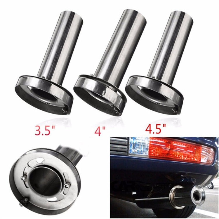 4 inch Universal Car 304 Stainless Steel Exhaust Pipe Muffler Adjustable Tail Muffler Tip , 4 inch Adjustable