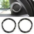 2 PCS Car Rear Horn Carbon Fiber Decorative Sticker for Jeep Grand Cherokee 2014-2017, Rear Horn
