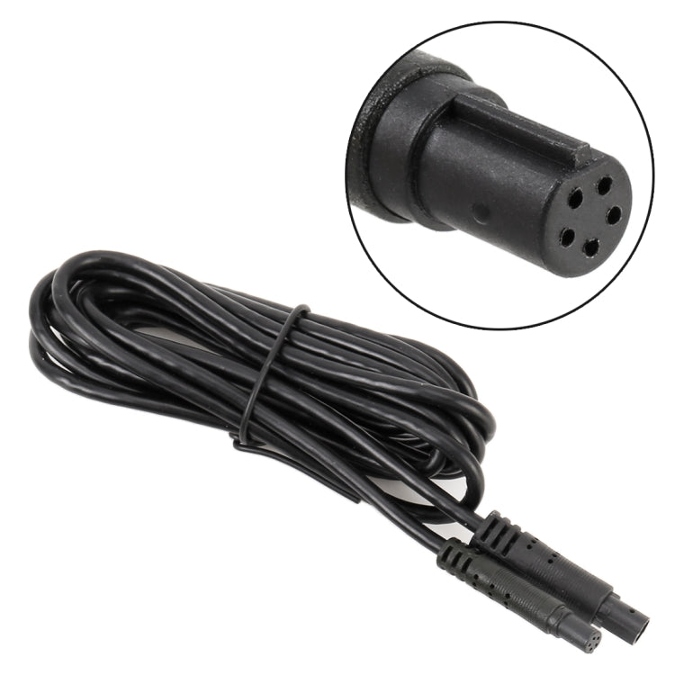 3m Universal Car 5P Reversing Camera Extension Cord Rearview Mirror Vehicle Traveling Data Recorder Video Conversion without Plug, 3m