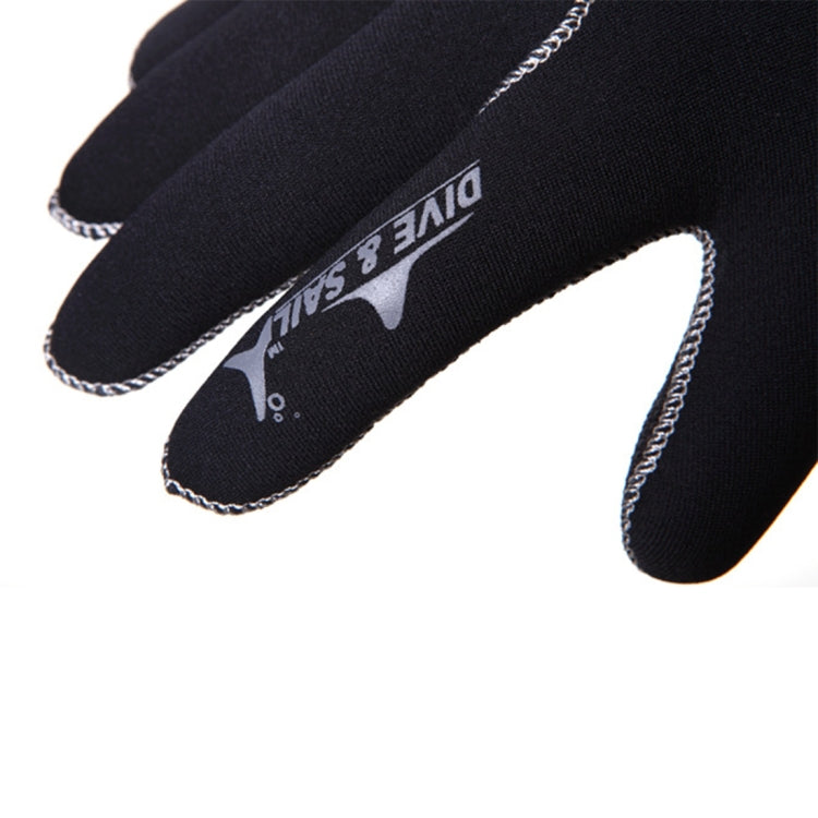 DIVE&SAIL 3mm Neoprene Anti-slip Warm Wear-resistant Swimming Diving Gloves, Size: L, Size: M, Size: S