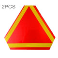 2 PCS Rear Truck Trailer Triangle Reflector Safty Warning Aluminum Board, Thickness: 1mm, 1mm Triangle Board