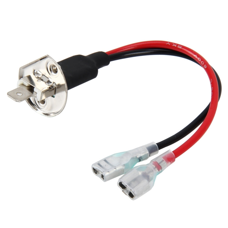 2 PCS Universal H1 Conversion Bulb Harness Wire Plugs Power Wire Adapter Connectors, H1 Wire 2