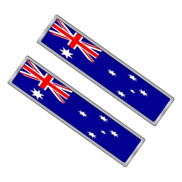 2 PCS Australian Flag Pattern Rectangle Car-Styling Sticker Random Decorative Sticker, Australian Flag (Rectangle)