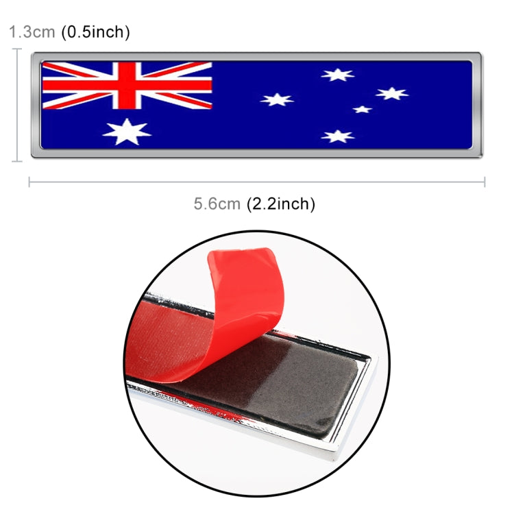2 PCS Australian Flag Pattern Rectangle Car-Styling Sticker Random Decorative Sticker, Australian Flag (Rectangle)