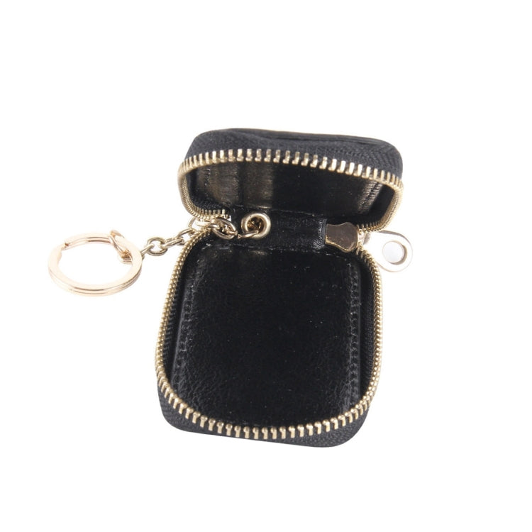 Universal Pure Cow Leather Waist Hanging Zipper Wallets Key Holder Bag (No Include Key), Key Holder Bag